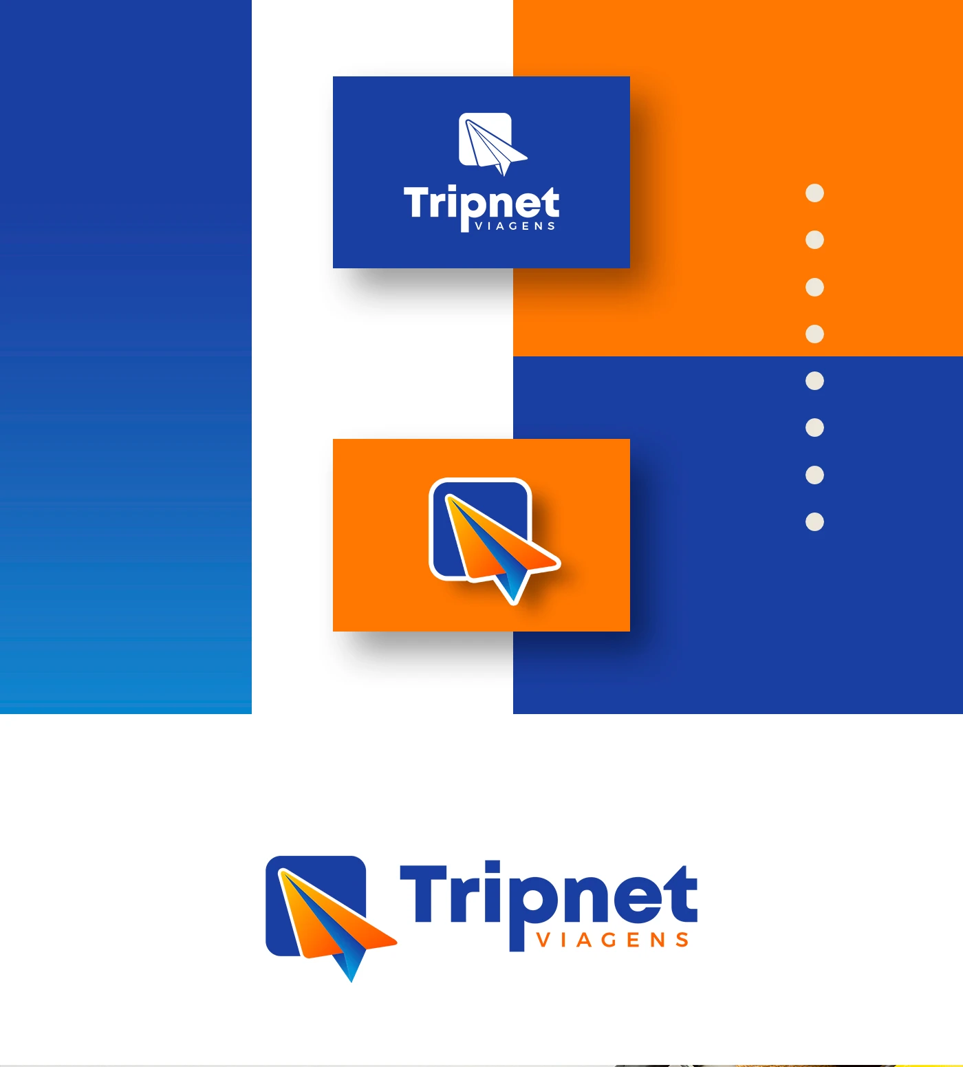 Símbolo e assinatura da Tripnet Viagens