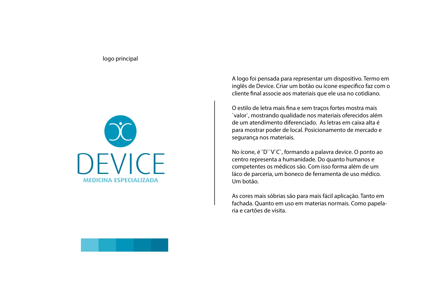 Device · Apresentação da identidade visual