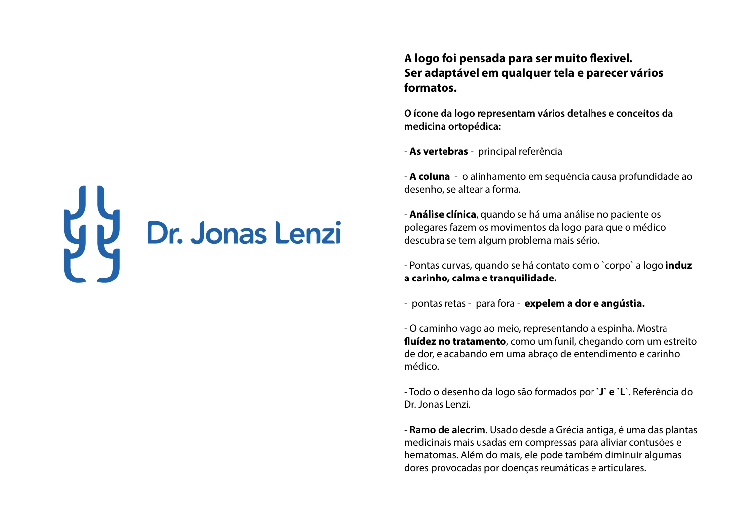 Dr. Jonas Lenzi · Apresentação da identidade visual