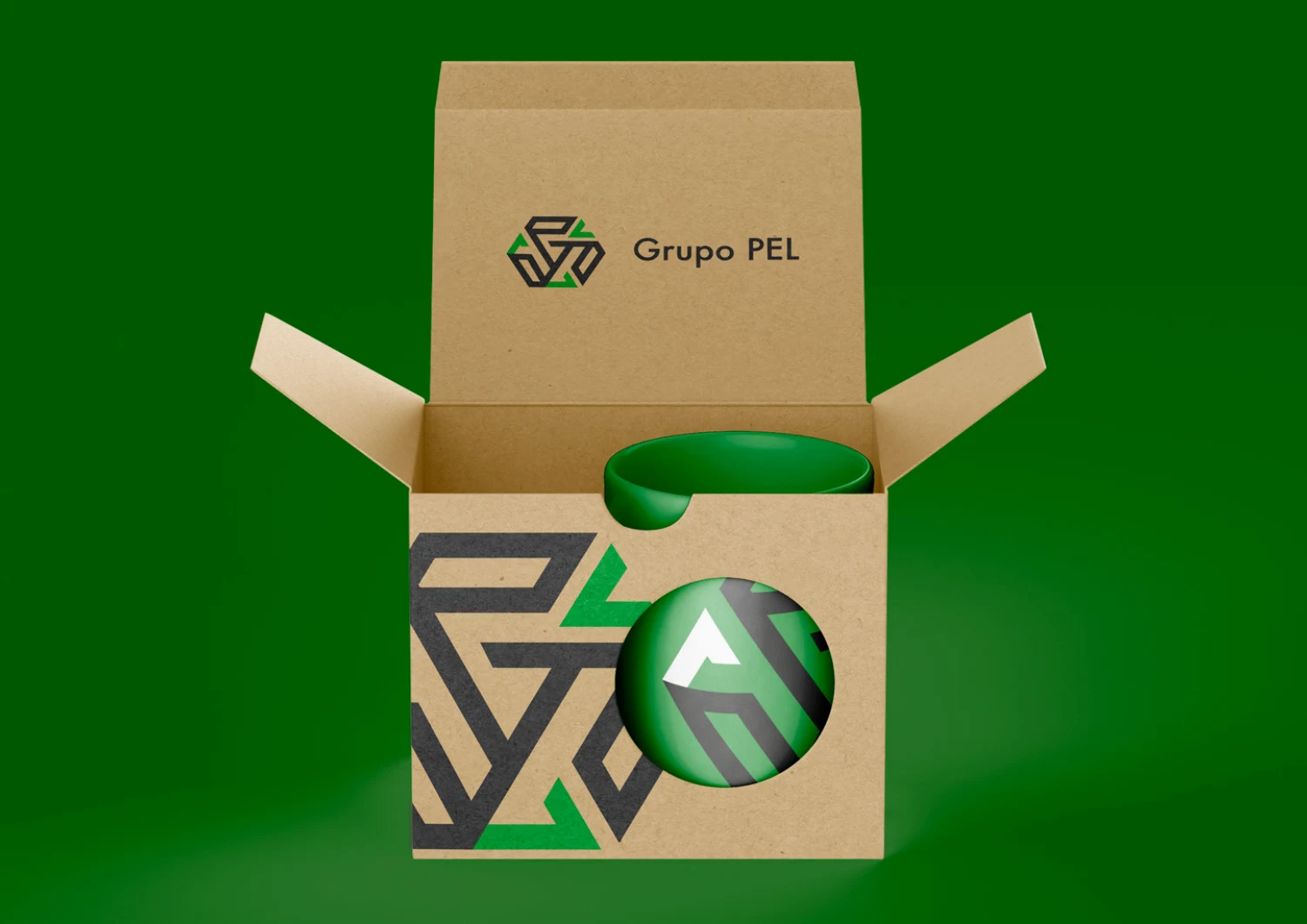 Aplicação da identidade visual de Grupo PEL