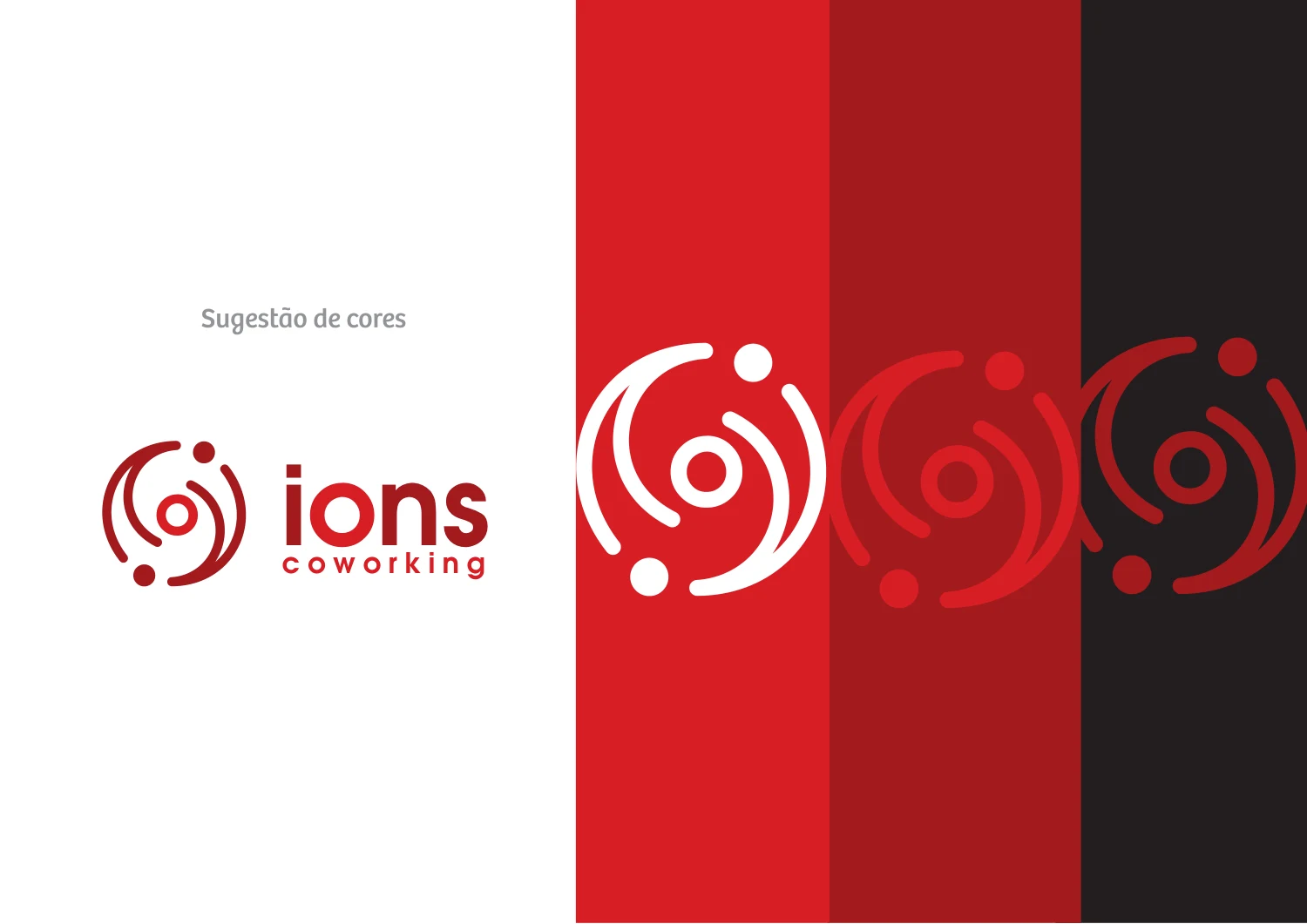 Íons Coworking · Apresentação da identidade visual