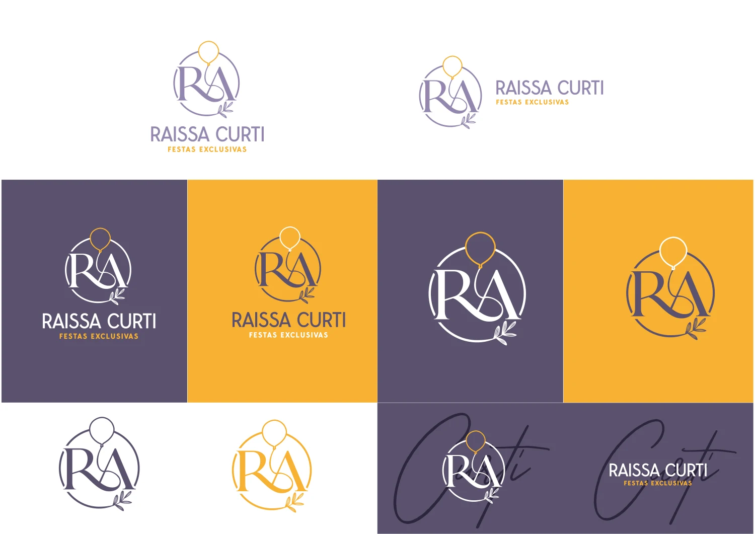 Raissa Curti · Apresentação da identidade visual