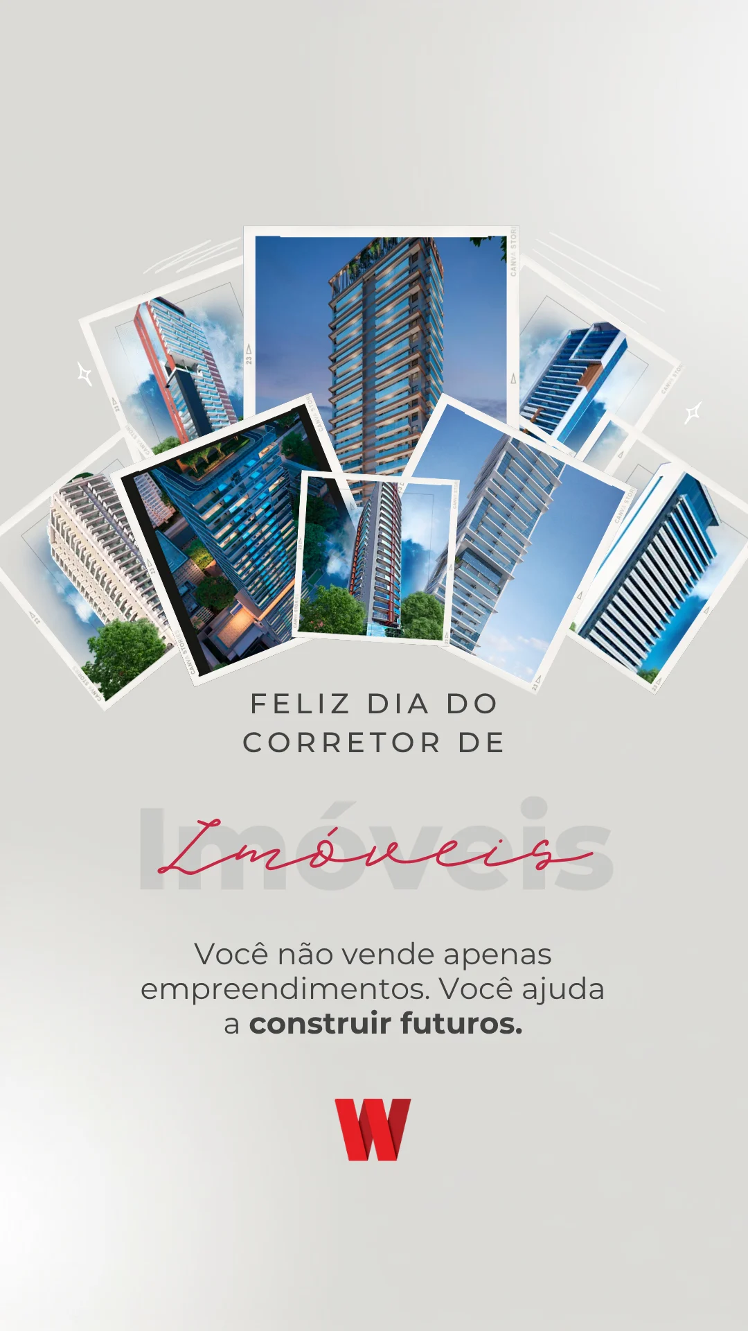 W Construtora, post no formato stories