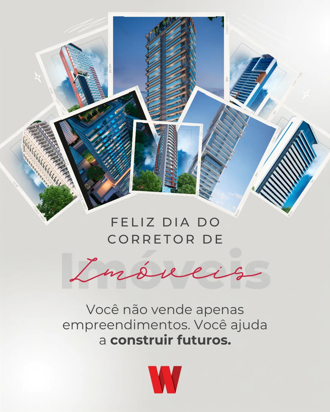 W Construtora, post no formato feed